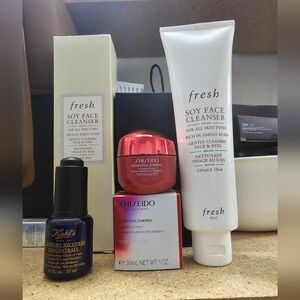 Fresh/kiehl's/shiseido skincare bundle